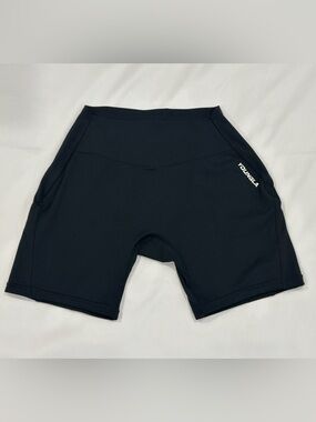 YoungLA Black Women's High-Rise Bike Shorts